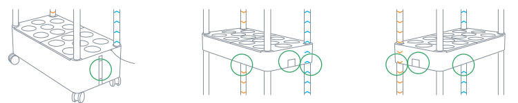 Water leak position diagram